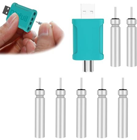 JENIZO CR 425 LED Posen Angeln Batterie, Aufladbar Akku für Angelposen Angeln Schwimmer LED Angel Posen Leuchtpose Angeln Zubehör, Wiederaufladbare CR425 USB Angelposen Akku Schwimmer Batterie