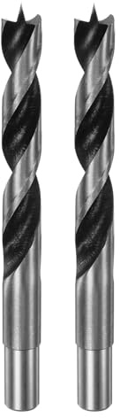 QUARKZMAN 2 Stück Holzbohrer 14mm (35/64) Durchmesser Gerader Rund-Schaft-Bohrer Metrischer Holzbohrer 3,9 Bohrtiefe Spiral-Twist-Bohrer für Schreiner Holz Kunststoff Gummi