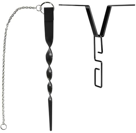 Ancre de chaîne de pluie avec crochet pour chaîne de pluie, positionneur de gouttière de jardin, fixation de chaîne de pluie pour installation de chaîne de pluie