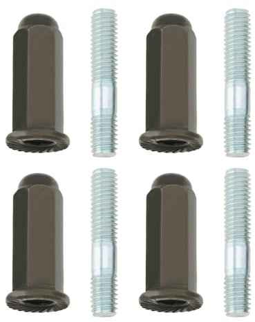 LT Easiyl 2 Sätze M6 Auspuffrohrbolzenmutternbolzen-Set GY6 50ccm 110ccm 125ccm 140ccm 160ccm 200ccm für Pit Dirt Bike Quad ATV 4 Wheeler Dune Buggy Motoren