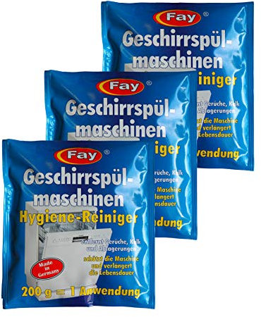12 x Fay Geschirrspülmaschinen Hygiene-Reiniger 200g, Spülmaschinen-Reiniger