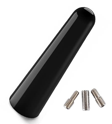 Navitec24 Antennenstab Kurzstab Tuning Autoantenne Universal Radio FM AM DAB DAB+ Dachantenne Auto kurz schwarz (5 cm)