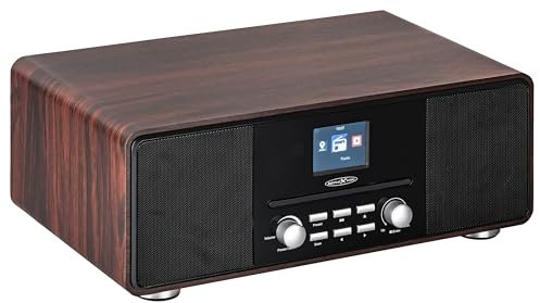Reflexion HRA19DAB/WD Design DAB+ Radio (2x80Watt) 2,4 TFT Farbdisplay, Uhrenanzeige mit Alarm-Funktion, Bluetooth