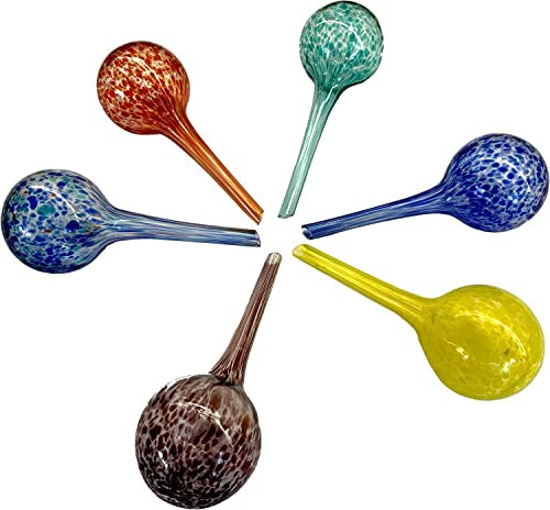 Unibos | Glass-6 Pcs Plant Self Watering Spheres, Water Bulbs for Plants, Automatic Watering Globes, Drip Irrigation Device Self Watering System for Your Indoor Outdoor Plants