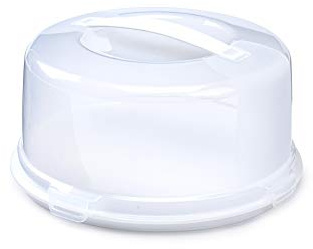 PHG Plastic Reusable Storage Cake Box- Food Storage Container- Plastic Takeaway Containers with Lid- Storage Container Lockable Lid Cover Box,Cake Carrier, Multipack Cake Boxes Offer (Single Round)