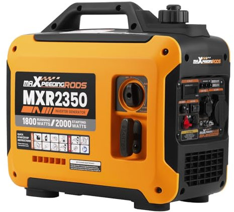 maXpeedingrods Inverter Stromerzeuger 2000W Stromgenerator Benzin 4 Takt mit USB und 230V Steckdosen, Digitalanzeige, kompakt und leicht für Camping, Outdoor Reise, Wohnmobil