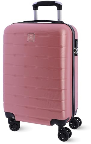 AMICHI - Valigie da viaggio - Valigia Cabina - Valigie da viaggio - Adatto per Ryannair- Trolley Bagagli per aerei resistenti con 4 ruote a 360° e lucchetto, marrone, 55x40x20 cm, Valigia cabina