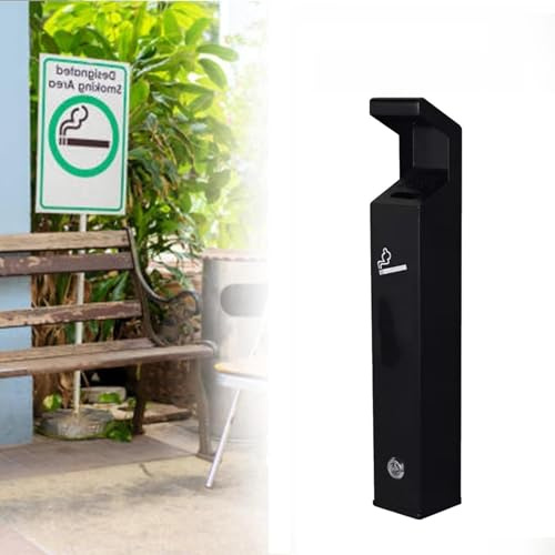 Standing Ashtray- Wall Mounted Ashtrays - Outdoor Ashtray, Men Creative Ashtrays, Smoke Column, Smoke Barrel, Stainless Steel Wall Ashtray, Cigarette Butt Collector, for