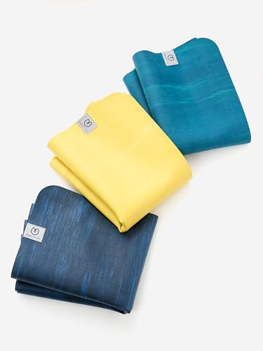 Yogamatters Eco Travel Yoga Mat 1mm | Lightweight, Foldable, Eco Friendly and Vegan | Non-Slip Exercise Mat for Yoga, Pilates, Gym and Fitness (Ocean Green)