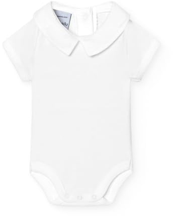 BABIDU Body bébé à Manches Courtes 100% Coton, Body pour Nouveau-né avec col Polo, Tissu Doux et Respirant, hypoallergénique, Peau Sensible, vêtements Unisexes pour bébé garçon et Fille