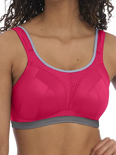 Freya Dynamic Soft Cup Sports Bra Hot Crimson Pink 28E