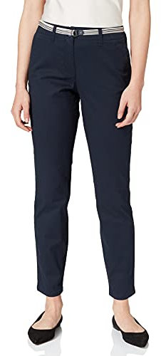 TOM TAILOR Damen Chino Slim Hose 1024233, 10668 - Sky Captain Blue, 34W / 30L