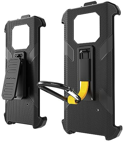 Ulefone Multifunctional Protective Shockproof Coque for Armor 22 Rugged Smartphone with Back Clip Carabiner Full Protection Soft TPU Matte Silicone Scratch Resistant Anti-Fall Armor 22 Coque