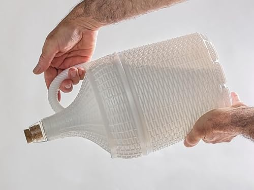 Garrafa Garrafón Cristal 5 Litros Forrado Plástico Duro Resistente Único En El Mercado Marca Registrada (8)