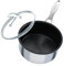Circulon SteelShield C Series Stainless Steel Saucepan 16cm / 1.4L - Induction Saucepan with Lid with Hybrid Non Stick, Metal Utensil Safe & Dishwasher Safe Cookware