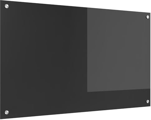 vidaXL Küchenrückwand Dunkelgrau 100x60x0,6 cm Hartglas