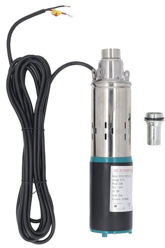 Pompa Dell'Acqua Sommergibile per Pozzo Profondo in Acciaio Inossidabile con Pannello Solare 300W 30m