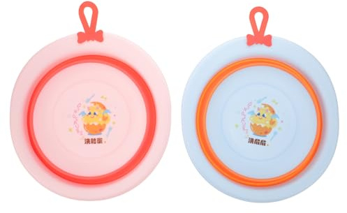 ERINGOGO 2 piezas Bañerita para Bebés Lavabos Portátiles para Recién Nacidos Capacidad Fácil de Limpiar y Transportar para Uso Doméstico y Viaje