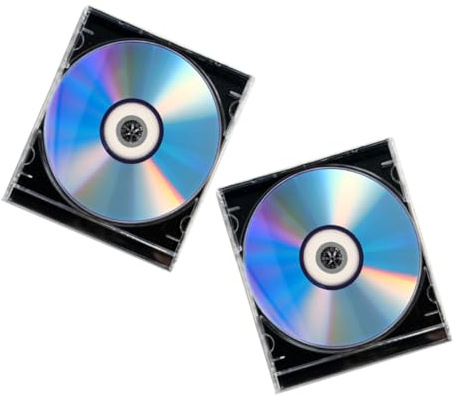 SOPOTUTU 2juegos Discos CD-r Grabables con Caja para Grabación De Música y Datos Compatible con VCR y Videocámaras Gran Capacidad y Almacenamiento Seguro