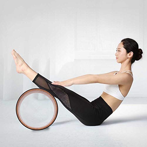 RiToEasysports Yogahjul, PU-gummibakrulle för Stretching och Förbättring Av Ryggböjningar, Högdensitetsflexibla Fjädrande 200 Kg Kompressionsmotstånd, Träningsutrustning för Kroppsbyggande Träning