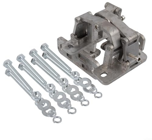 FACAIIO Bisagra invisible de acero inoxidable, ajustable para puertas pesadas, capacidad de carga de 50 kg, 100 kg, para puertas de armarios y armarios, color plateado