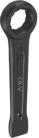 QUARKZMAN Llave De Golpe De Caja Plana De 24mm Métrica De Acero CR-V De 12 Puntos Con Pintura Horneada Para Reparación Mecánica Y Automotriz