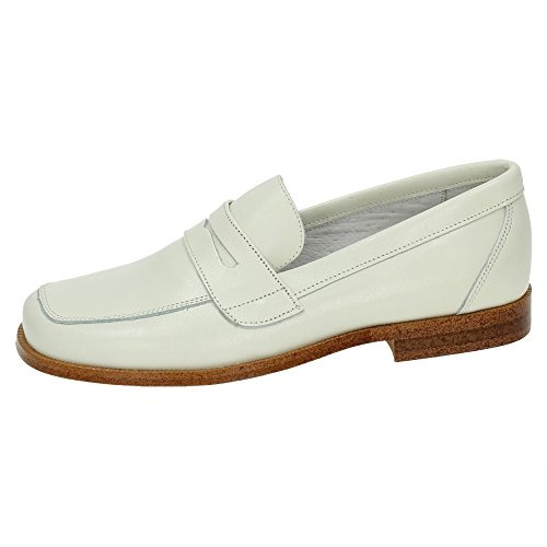YOWAS 6054 Mocasín de Comunión Beige para Niño en Piel, Fabricado en España NIÑO Zapato COMUNIÓN