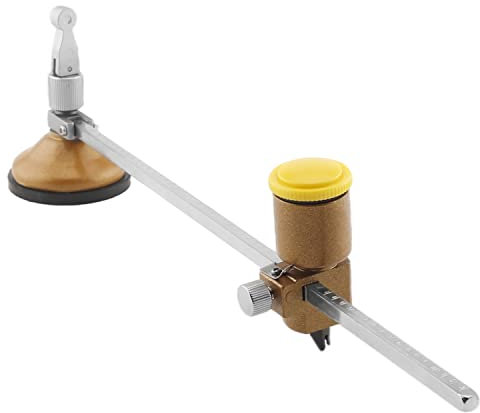 Utoolmart Cortador Circular de Vidrio, 60 cm (24 Pulgadas) de Diámetro Redondo Máximo, Brújulas Ajustables, Herramienta de Corte Circular Con Ventosa, para Baldosas de Cerámica de Vidrio, 1 Pieza