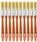 10 Pack Paint Brushes Ideal for Walls & Ceilings, Paint Brush Set with Synthetic Bristle Brush, Heavy-Duty Gloss Paint Brush for Fiberglass and Laminating (0.5 Inch)