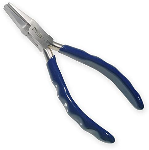 PTL® Pince à bec plat demi-rond pour fabrication de bijoux - Idées cadeaux - Outils de loisirs et d'artisanat - 15 cm