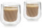 La Cafetière 2pc Siena Ensemble de verres à cortado à double paroi, 100ml. Tasses à café isothermes avec poignée pour Barista Cortado, empilables et légères