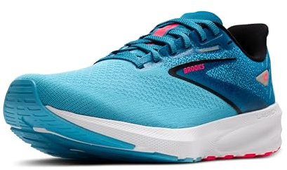 BROOKS Herren Launch 10 Sneaker, Kristallmeer/Blauhäher/Schwarz, 43 EU