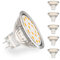 RuLEDne Ampoules LED MR11, culot GU4 à deux broches ACDC 12 V 3 W (équivalent à des ampoules halogènes de 25 W 30 W), blanc chaud 2700 K – 3000 K, spot pour éclairage de paysage domestique, Lot de 6
