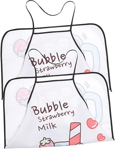 TOPBATHY Polyester Damen Kochschürze Verstellbares Design Öldrucke Kochschürze Taschen