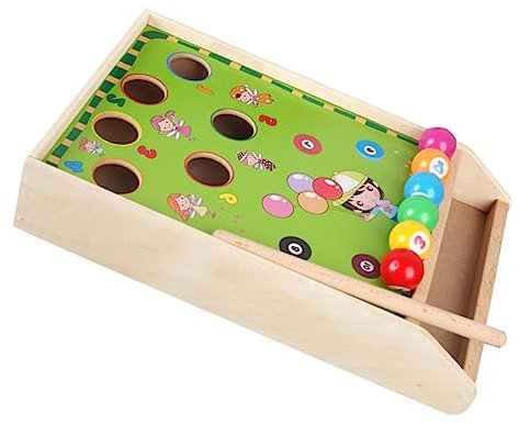UPKOCH Mini Billard pour Garçon et Filles et Adultes 1 Petite Table de Billard Miniature Jeu Éducatif Familial Intérieur et Voyage Billes Jeu de Bureau