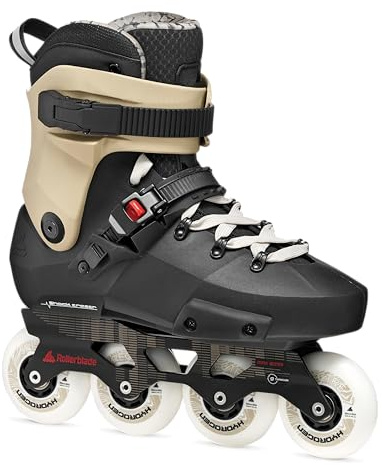 Rollerblade Twister XT Men's Adult Urban Inline Skate, Black/Sand/Red, Performance Inline Skates