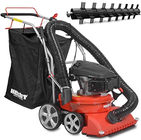 HECHT 8514 Benzin-Laubsauger (58cm Saugdüse, Saugschlauch, Radantrieb, Rotationsbürste)