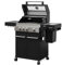 FEUERGOTT Gasgrill Hektor 3B-S Edelstahl Gasgrillstation 3 Brenner, Infrarot Sear-Brenner, Gusseisen-Grillrost, Seitenkocher und Kochplatte Inkl. Abdeckhaube für Garten, Terrasse