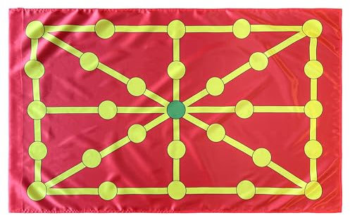 Durabol Bandera Comunidad Foral de Navarra 150 x 90 cm Satén (Rojo Reino de Navarra 150 x 90 cm)