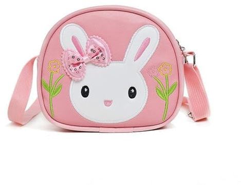 Borsetta per Bambina, Borsa Tracolla Ragazza, Borsetta per Bambini, Tracolla Regolabile, Borsa Coniglio Bambina per Bambini Ragazze