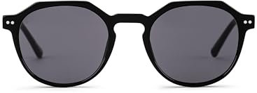 Kapten & Son Sonnenbrille Manila All Black | Sonnenbrille Damen & Herren Schwarz mit Sonnen- und UV-Schutz | Stylische, runde Gläserfrom | Unisex Sunglasses