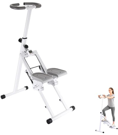 Máquina Escalada Fitness Plegable con LCD y Resistencia Ajustable Casa