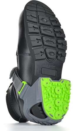 Heel Grips Ice Cleat, Industrial Grade Traction Aid for Snow and Ice, Size X-Large (1 Pair)