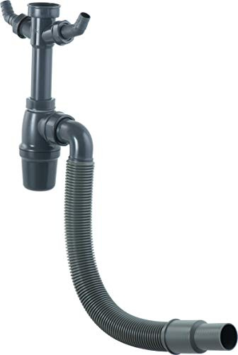 Cornat rör-luktförslutningar för tvätt och diskbänk olika storlekar/stilar Luktlås flexibelt (diskbänk) 1 1/2 tum x 40 mm GRÅ
