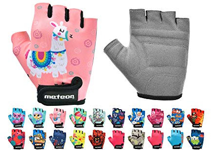 meteor Kinder Fahrradhandschuhe Bike Gel BMX Handschuh Jungen Fahrrad Handschuhe Mädchen radhandschuhe Scooter radhandschuhe Kinder Tretroller Handschuhe Fahr-Rad