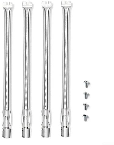 Lot de 4 brûleurs de barbecue en acier inoxydable compatibles avec Weber Genesis 300 E330, E320, E310, S310 S320 S330, 49,5 cm