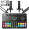 Podcast Equipment Bundle for 2, Audio Interface with Condenser Microphone, Voice Change, RGB, DJ Mixer for Streaming, Podcast Recording COMMANDER M100 3rd