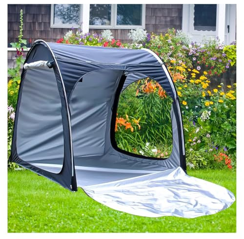 Tente de rangement pour vélo d'extérieur pour 2/3/4/5 vélos Abri spacieux et durable Noir