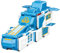 Super Wings 3-in-1 Transformable-Basis und umkehrbare Autos.. Transformable Spielzeug für Jungen und Mädchen ab 3 Jahren, Taschenformat, blau