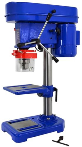 Trapano Elettrico a Colonna da Banco Potenza 350W Velocita 2650rpm Regolabile con Mandrino 13mm 580-2650RPM Arresto di profondità e Piano a Forare Regolabili Ampia Base